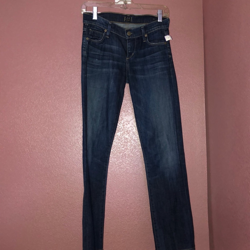 C oh H low rise straight leg jeans